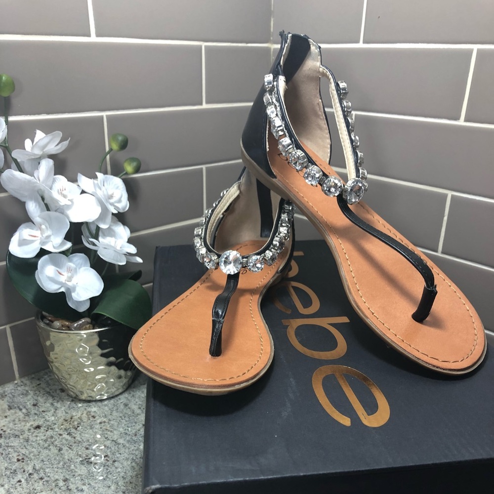 Bebe Courtny Jeweled Sandal